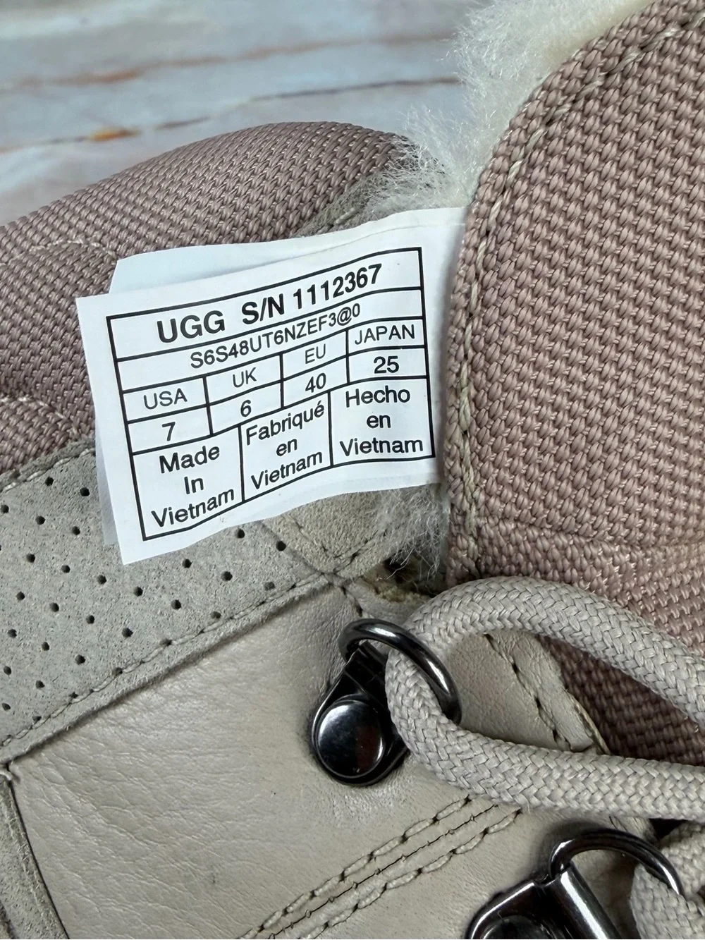 UGG Men’s Hiker Weather Boots - Suede/Leather - Desert Neutral (Tan/Blush/Cream)
